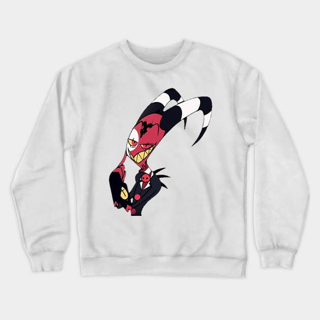 Blitzo Helluva Boss Crewneck Sweatshirt by OtakuPapercraft